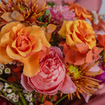Bouquet of colorful flowerswith a blurred background