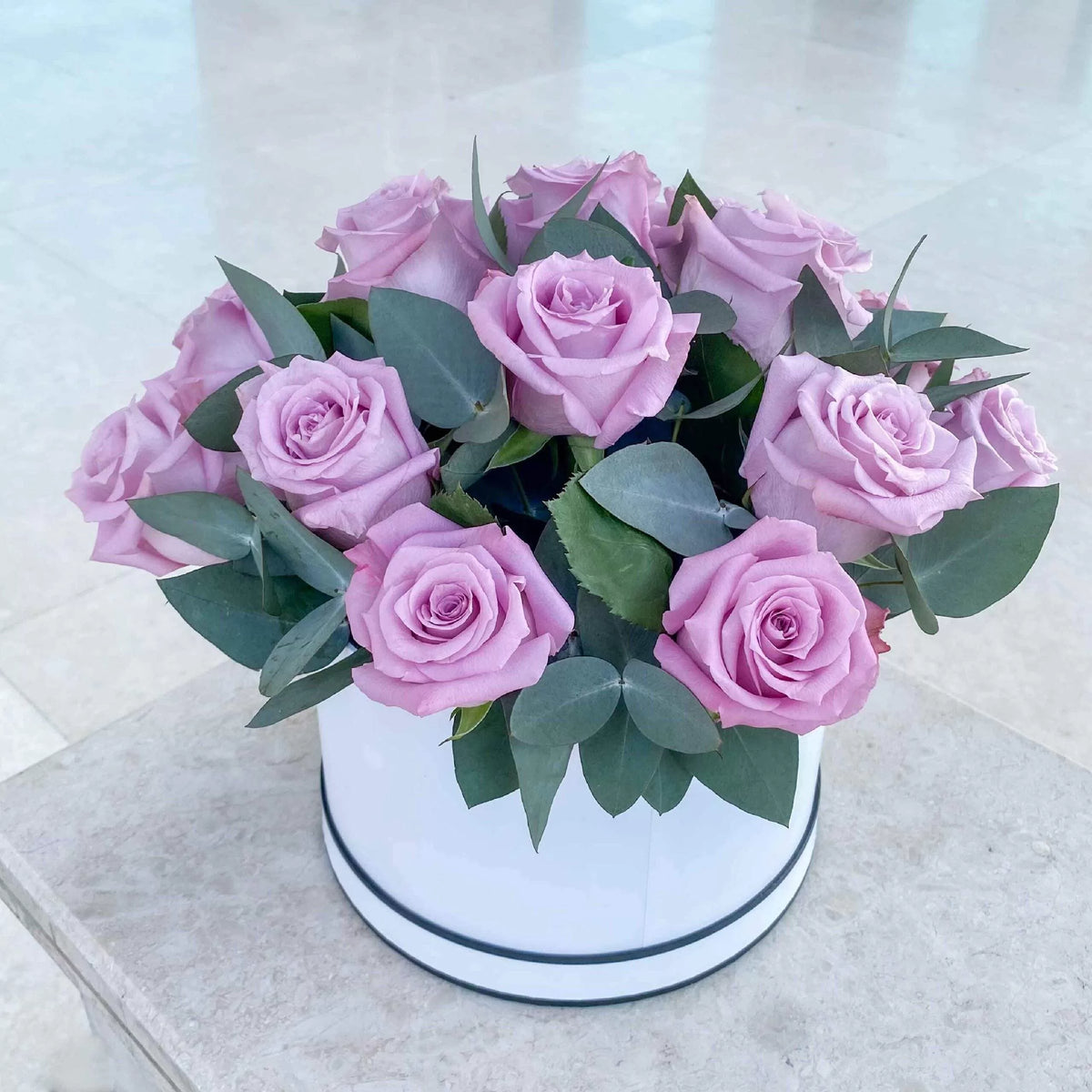 Lavender Classic Hatbox