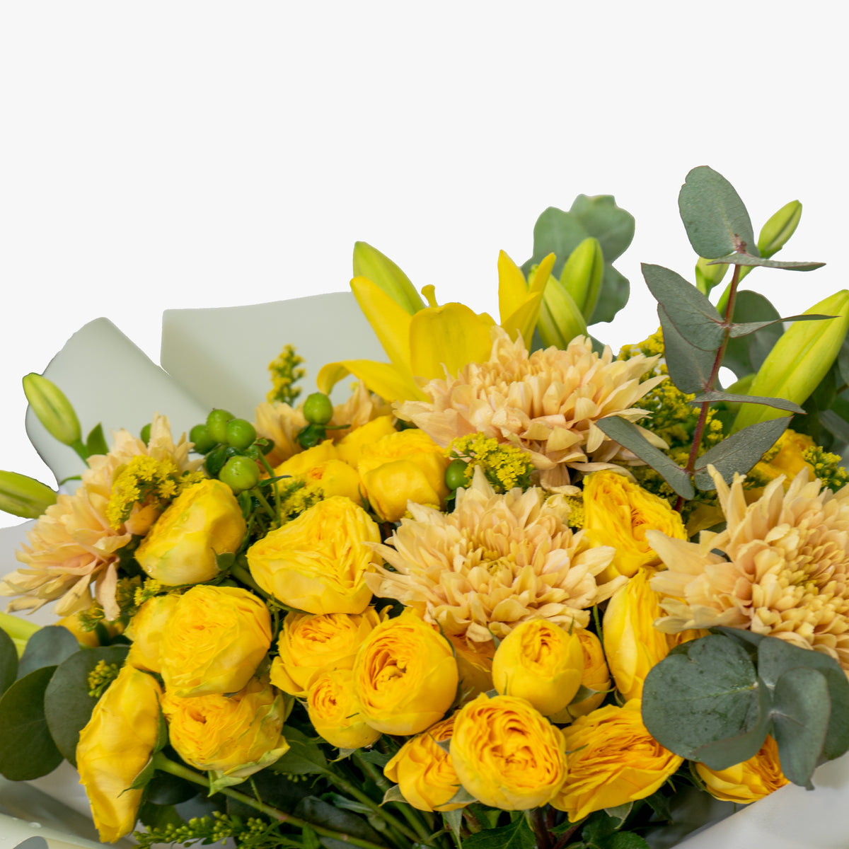 Yellow roses and Chrysanthemum bouquet