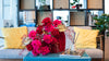 Valentine’s Day flower arrangements in Dubai featuring romantic red rose bouquets