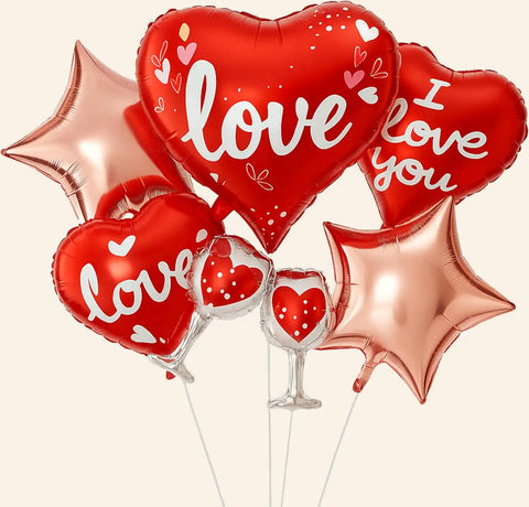 5 Pcs Valentine's Day Balloons