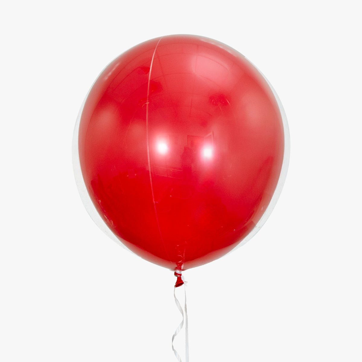 Red balloon on a white background