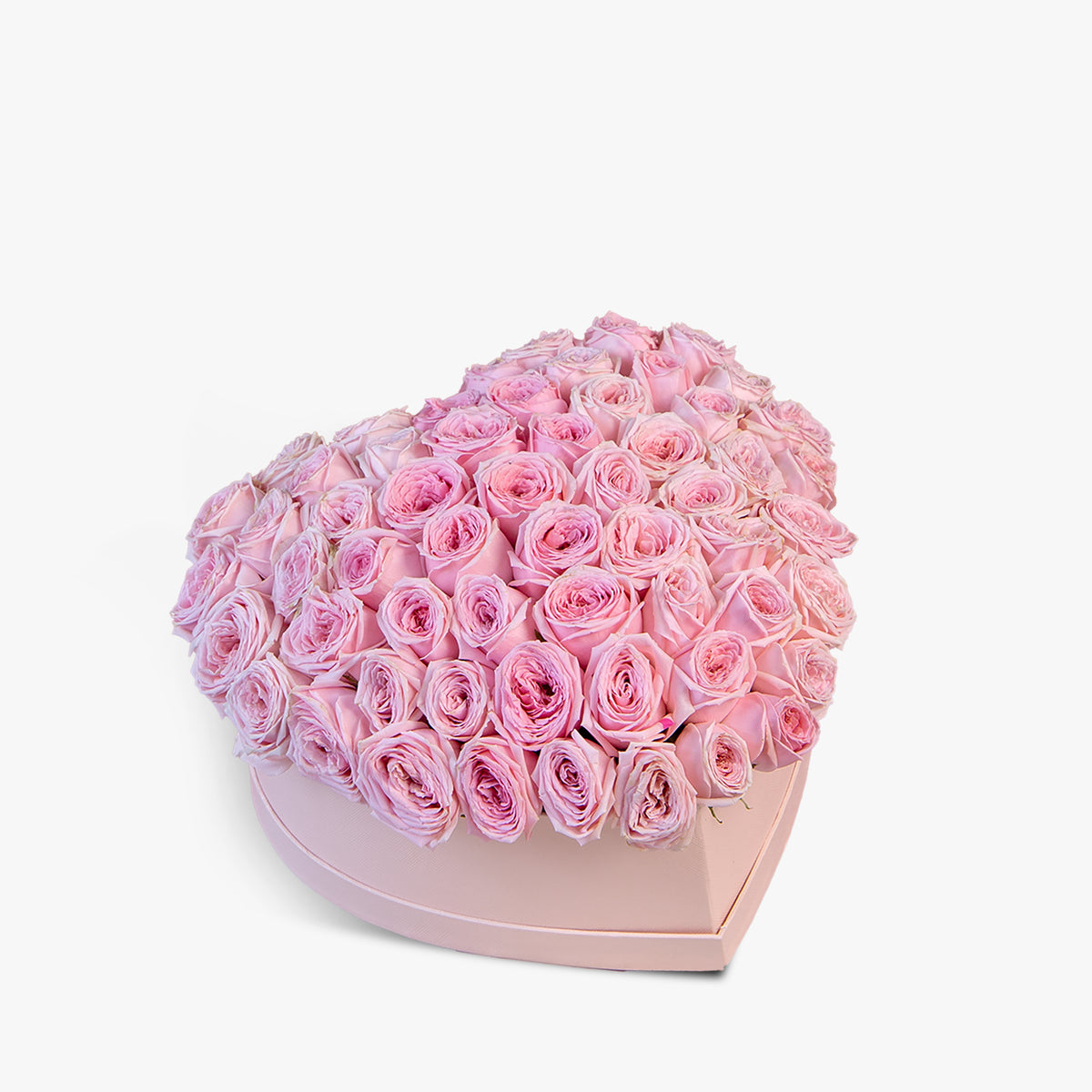 Heart shape spray roses in a box