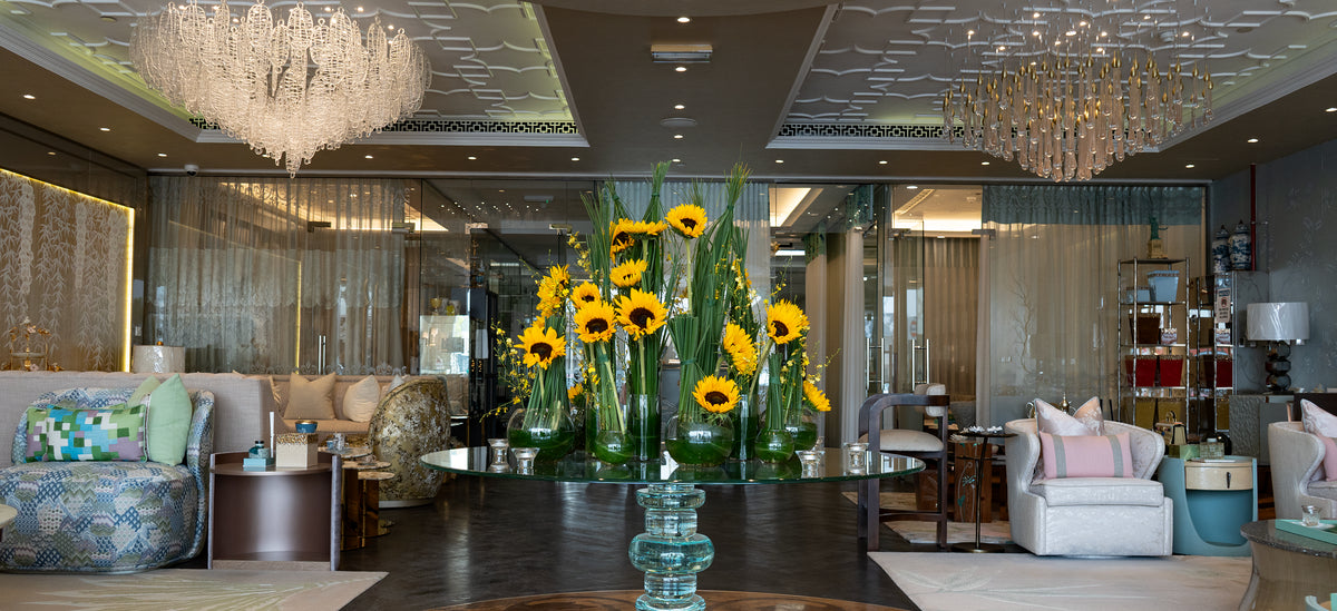 Corporate floral arrangement for a professional office in Dubai