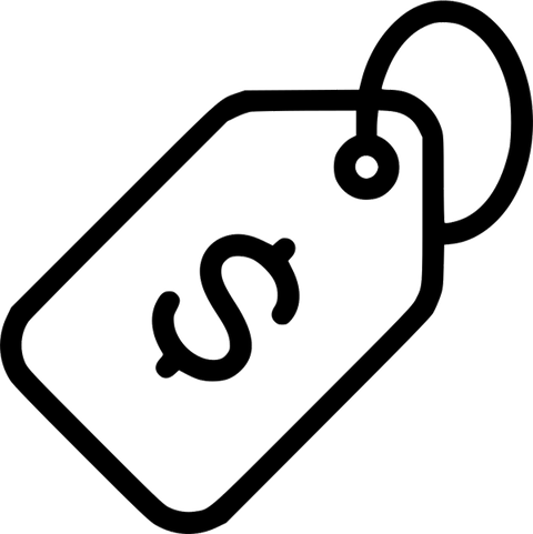 Price adjustment add-on shown with a gold price-tag icon