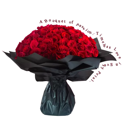 SAME-DAY FLOWER DELIVERY 100 red roses